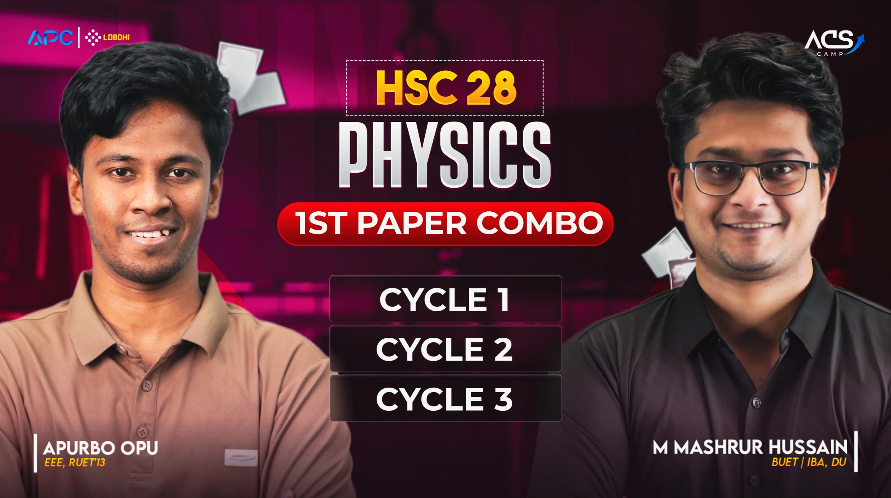ACS CAMP HSC 2028 Physics 1st Paper Full Combo